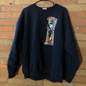 Oversized NASCAR Race Car Driver Crewneck